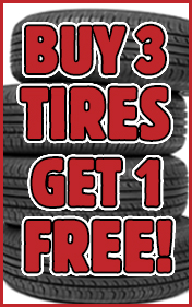 Buy 3 Get 1 Tire Free at Brakemax