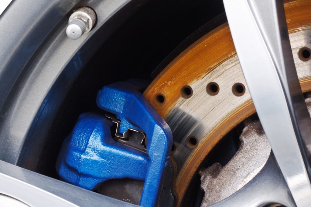 close up of car brakes