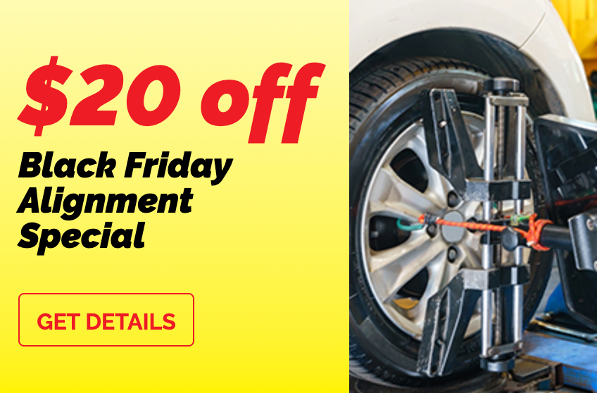 Black Friday Savings at BRAKEmax Oil, Alignment, & Tire Specials