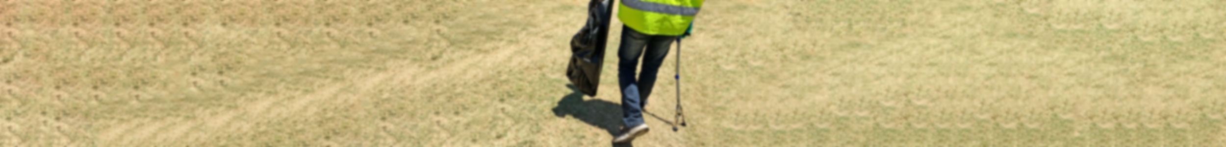 volunteer with cleaning equipment